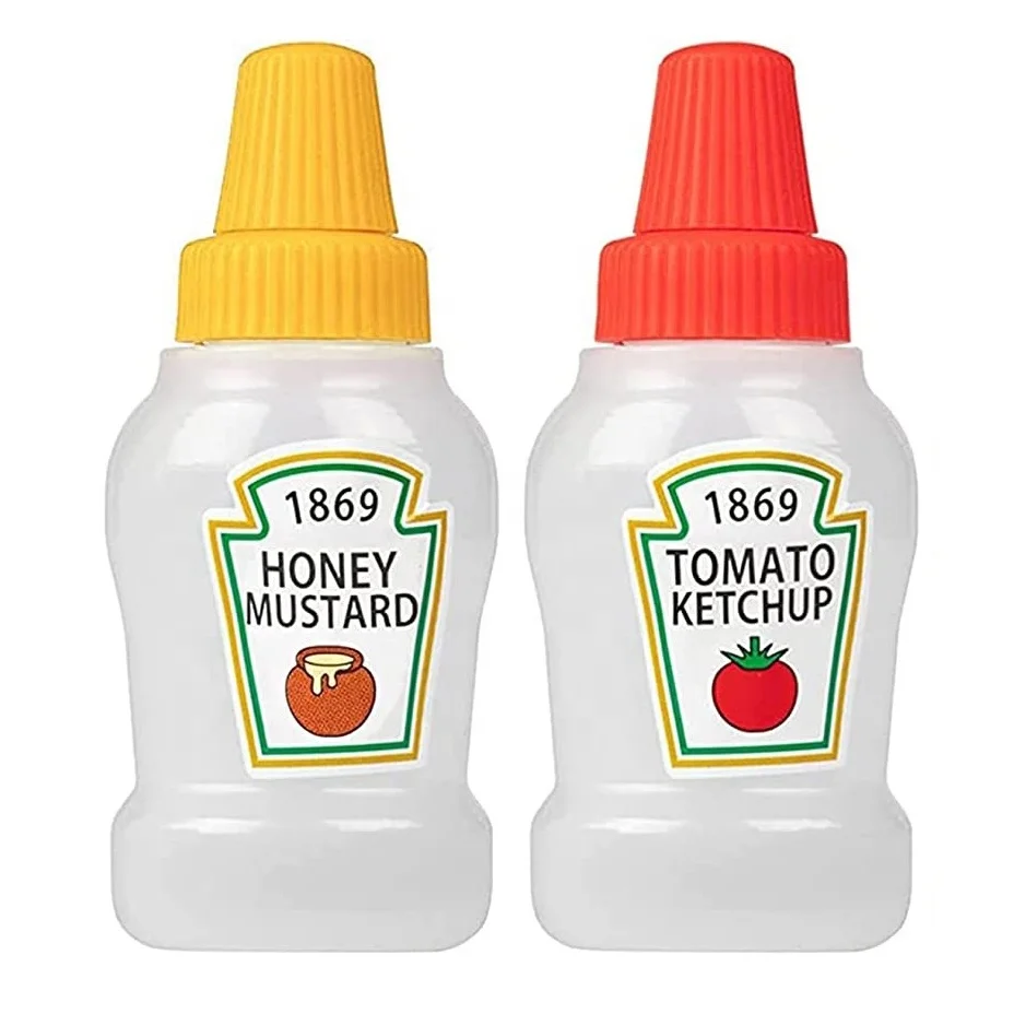 mini sauce bottle of 2pcs/set bento accessories home organizers mini Ketchup bottle with kitchen and home