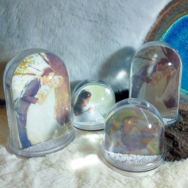 Cute Liquid Acrylic Photo Frames 4x6 Inch (10x15 cm) Glitter Picture Frame Wall Mount Nautical Lovely Home Decoration Snow Globe