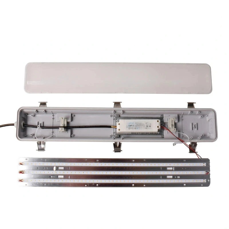high lumen 8ft 120w water-proof pressure-proof outdoor batten lamp with smd2835 ip66 4000-5000k led tri-proof light for garage
