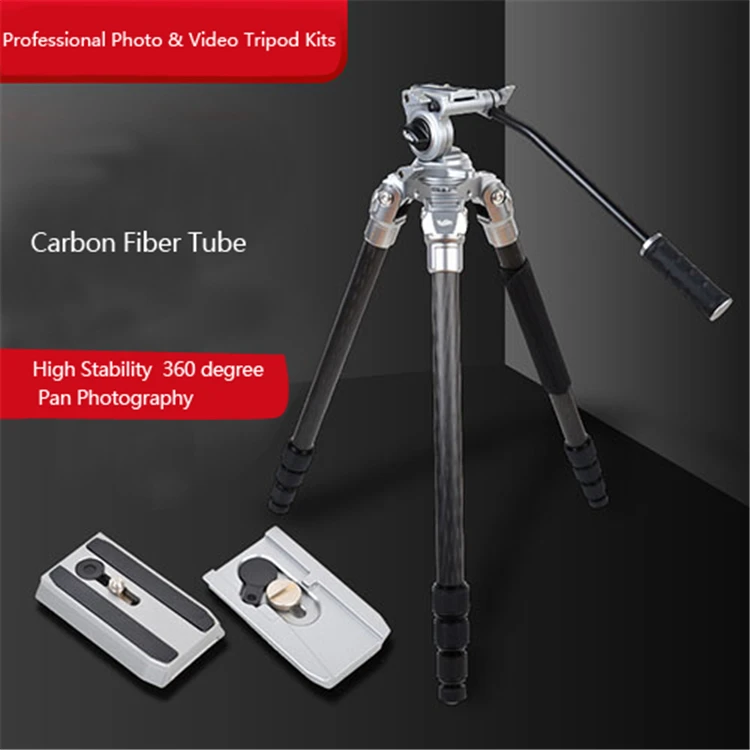 
Most popular 4 sections 360 degree carbon mobile tripod stand 