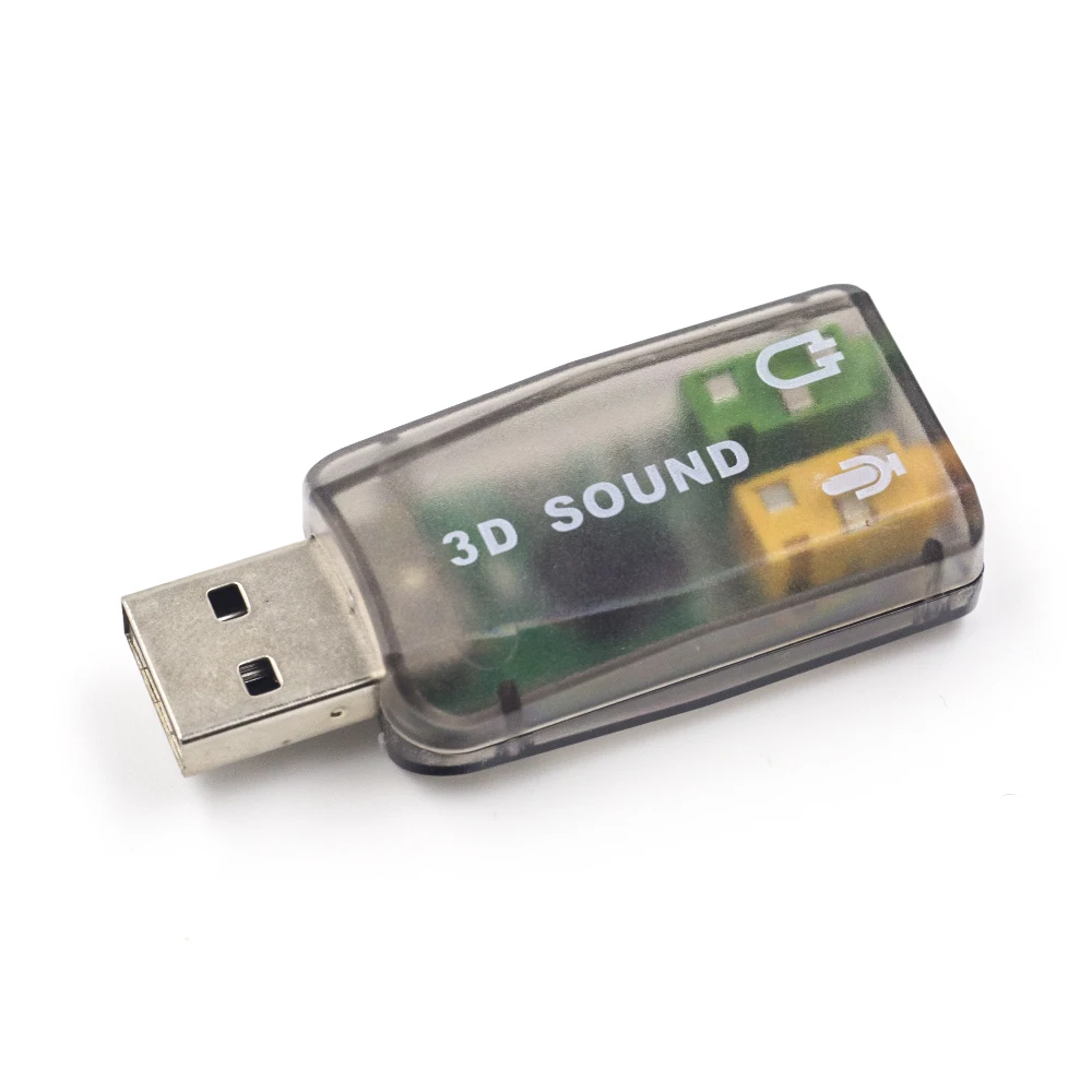  Высокачественное внешнее USB2.0 3d Звуковая карта 5 1 канальный аудио адаптер карты 3 мм динамик микрофон наушников интерфейс для