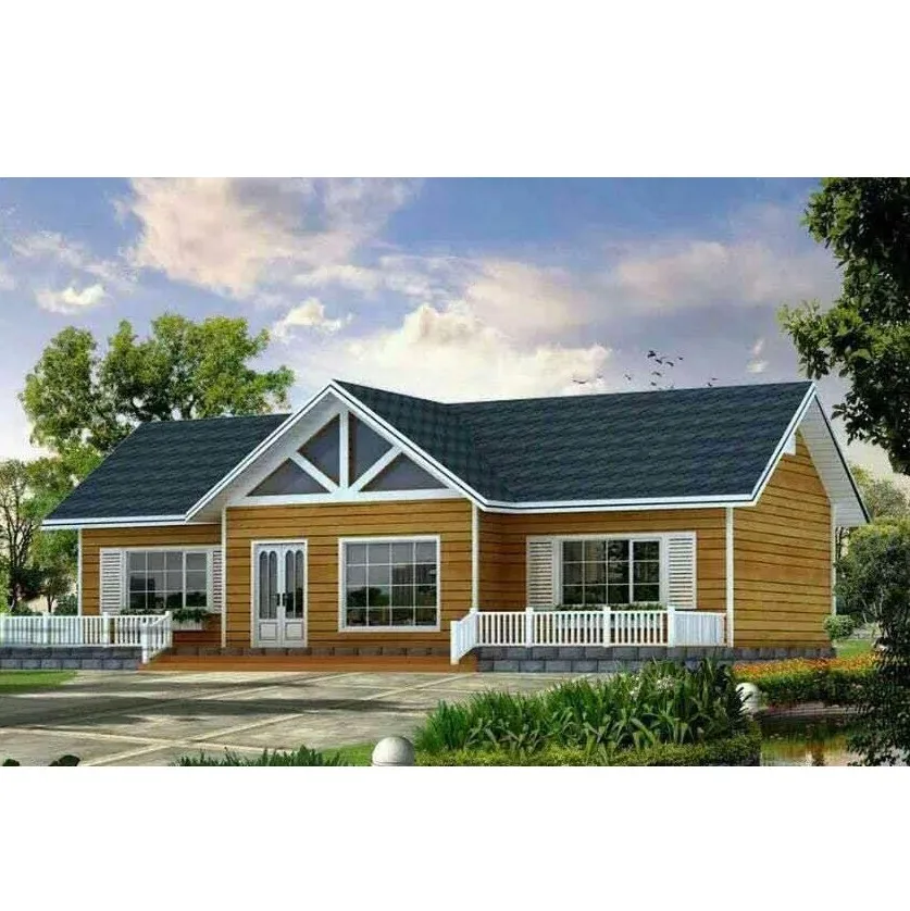 Customized Beautiful Prefab Houses Kit Profession Design Houses Made in China Luxury Light Fast Install Steel Frame Villa