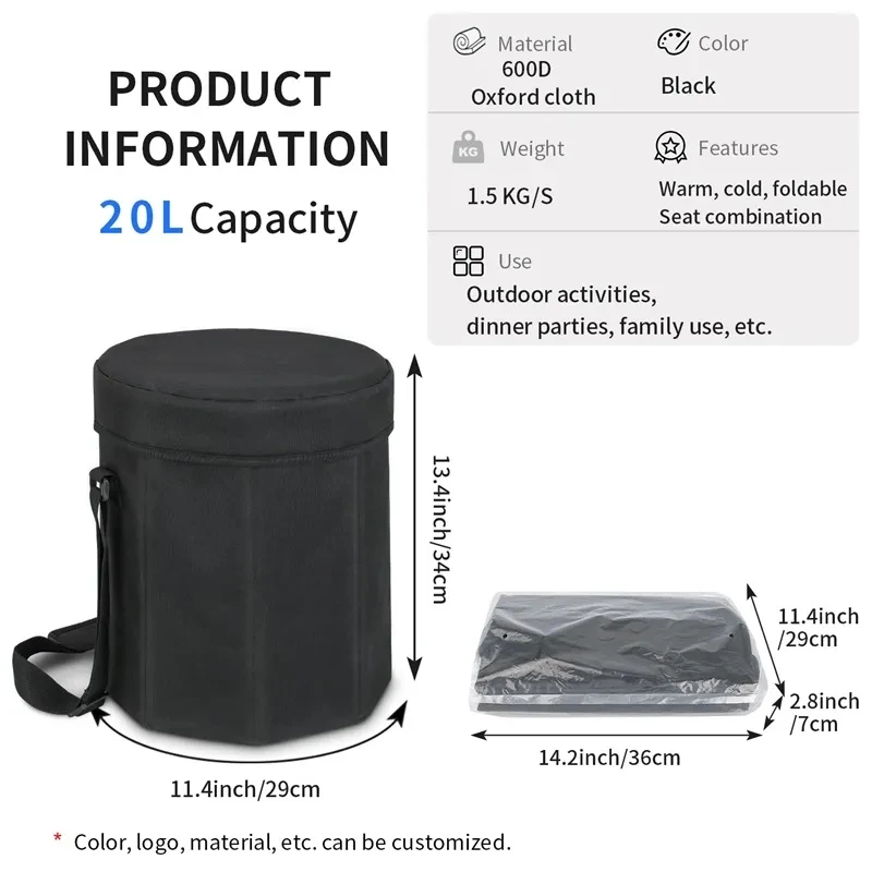 Foldable Bearing 4 Layer Leak Proof Insulated Bag Tote Beer Cooler Bag Leakproof Insulated Beach Wine Lunch Cooler Bag