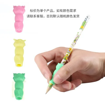 Wholesale Silicone Grip Pen Corrector & Children Pencil Holder Pen Writing Aid Grip Posture Correction Tool
