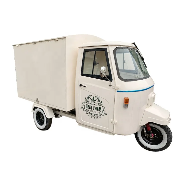Hot Sale Bread Donut Sushi Waffle Electric/Gasoline Tuk Piaggio Ape Truck Coffee Kiosk Cart For