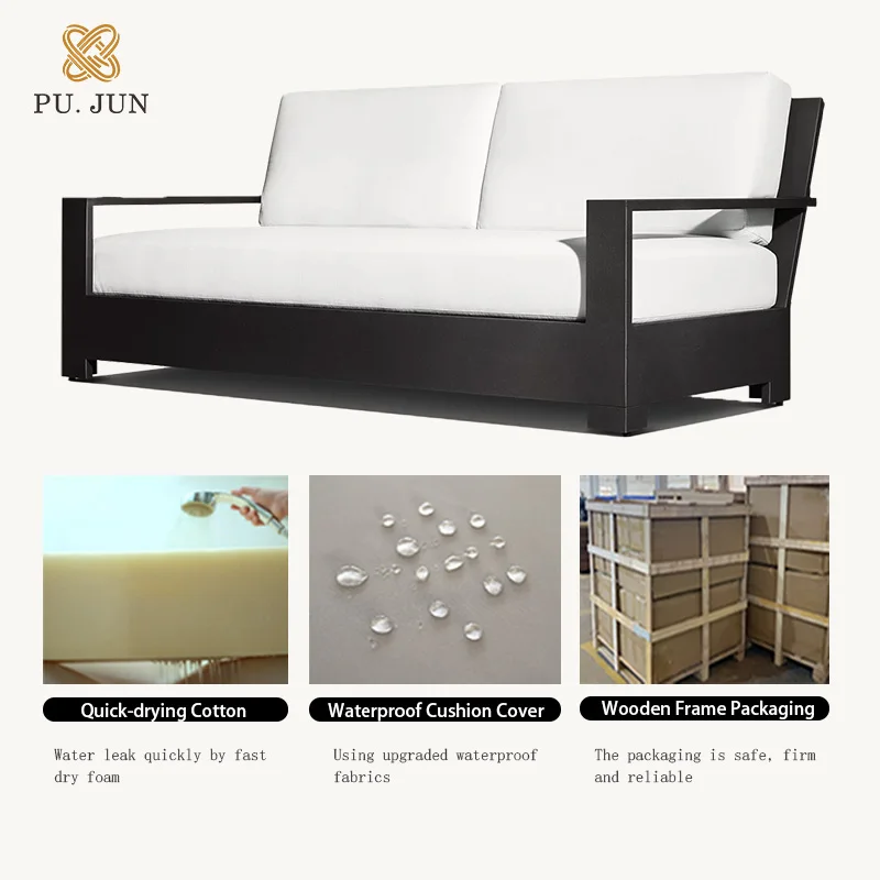 High Quality Garden Furniture Home Outdoor Plastic Sofa Set Cast Aluminum Patio Furniture Ningbo