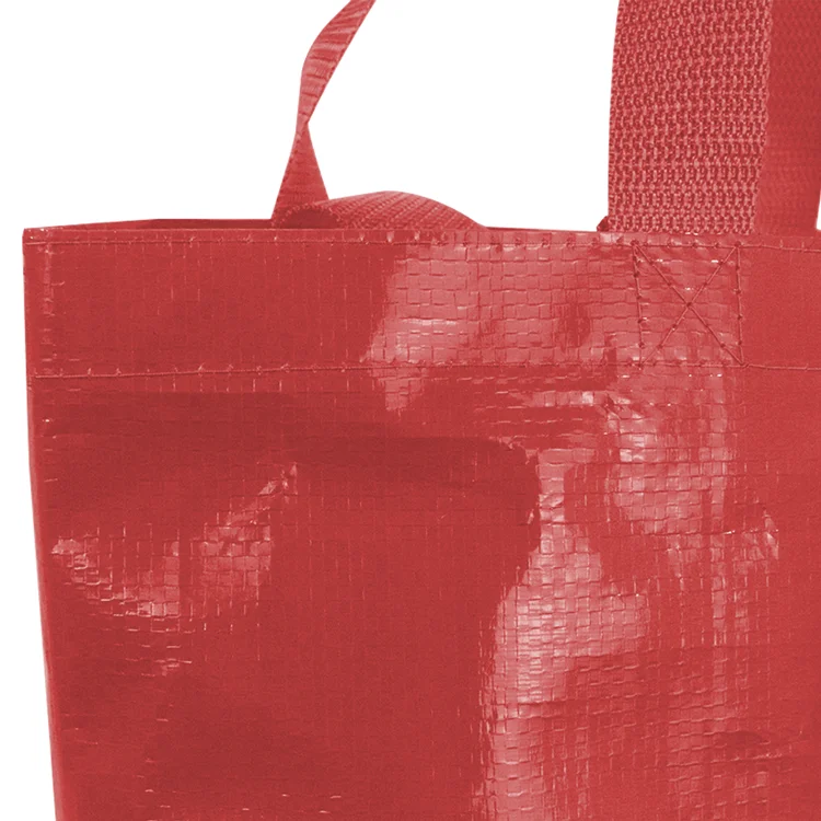 Custom Logo Printed PP Non-Woven Laminated Shopping Tote Bags Portable Recyclable Grocery Bags Reusable Gift Bags