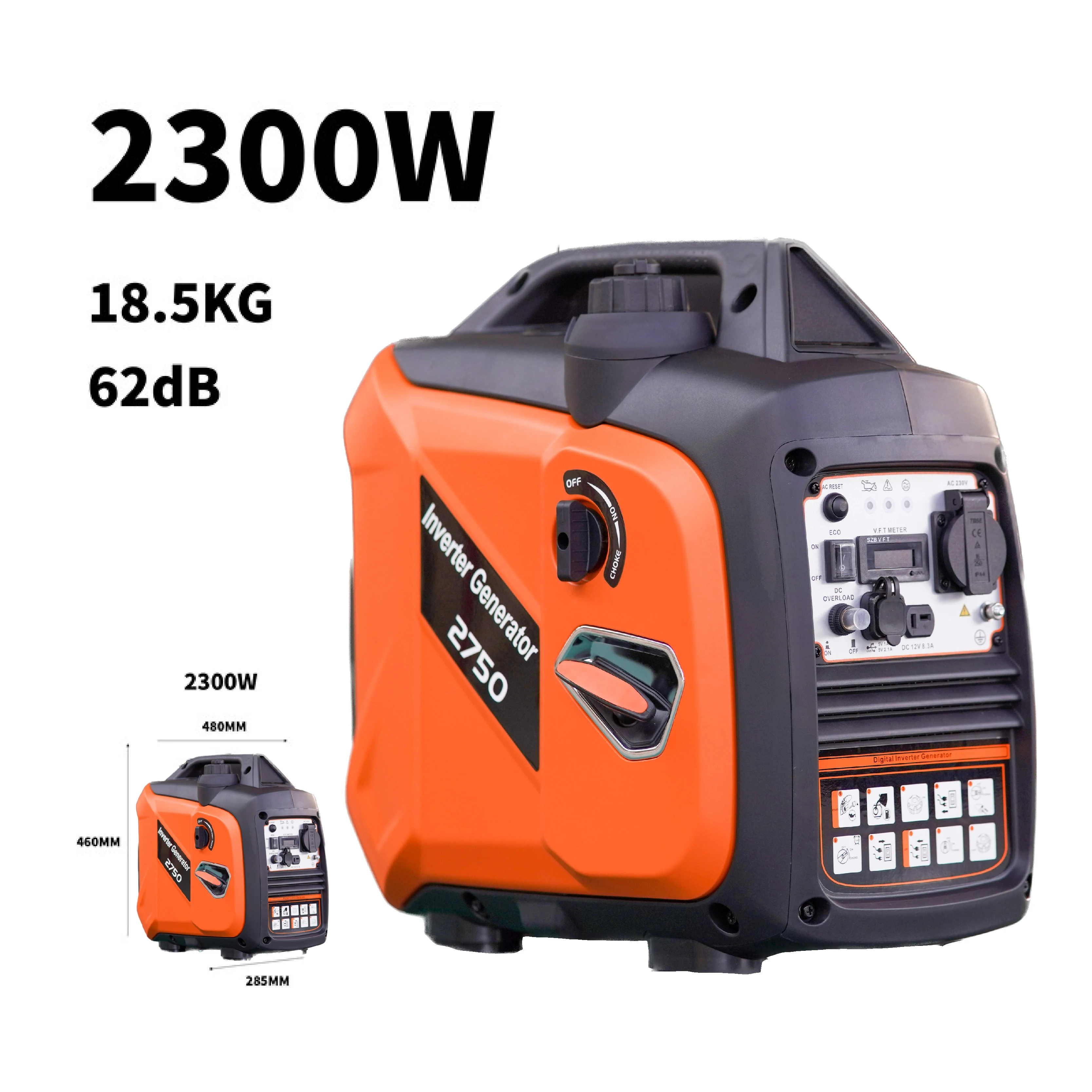 Generators in stock wholesale 2400W, 2800W, 4000W, 5500W, high quality inverter generators portable gas generators