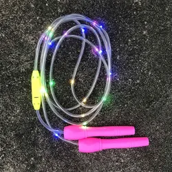 Ночной спортивный цветной Фитнес Скакалка светятся в темноте малыш Led Jumprope подарок для детей и взрослых со светодиодным индикатором скакалка