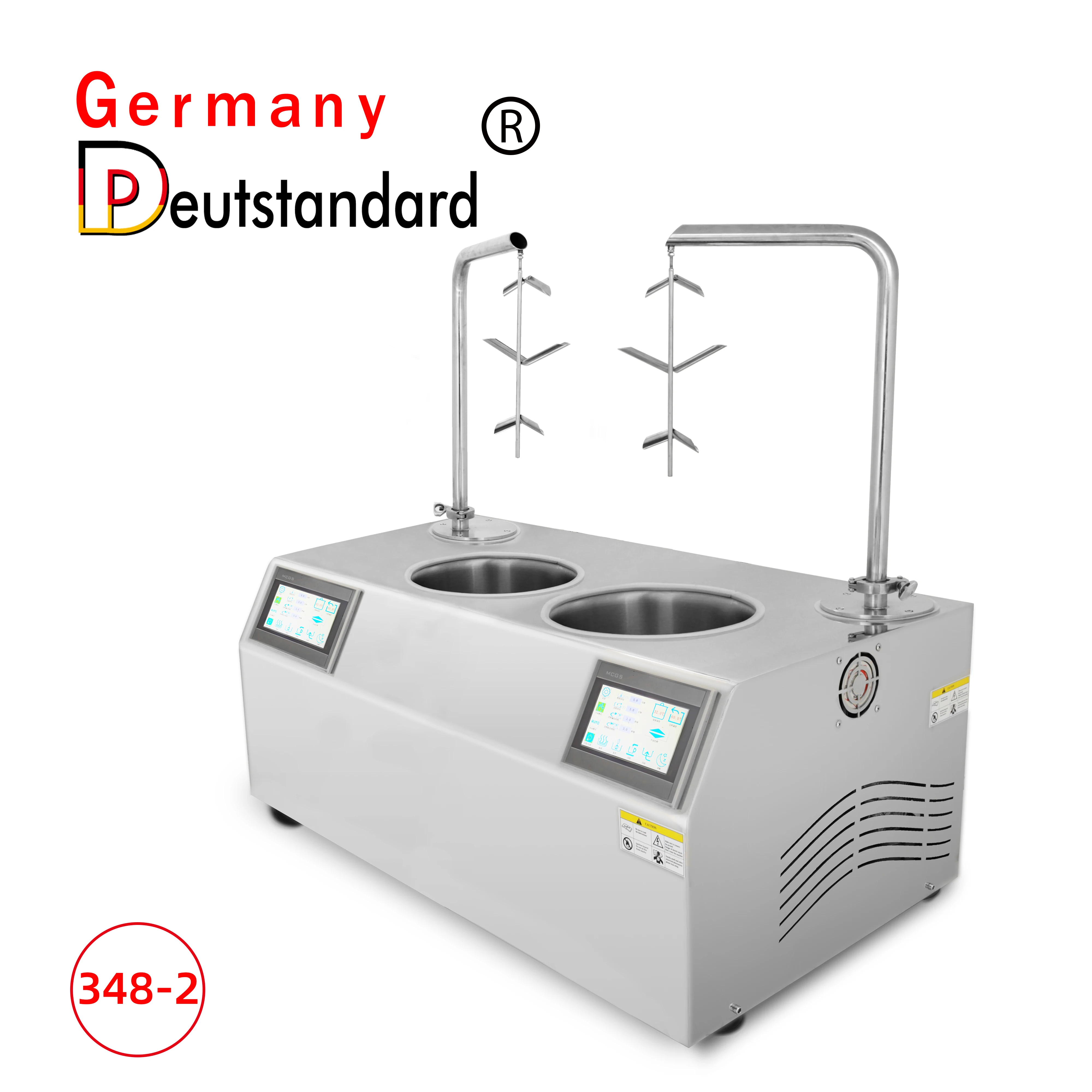 Professional Commercial double tanks electric chocolate melting tempering machine with vibration