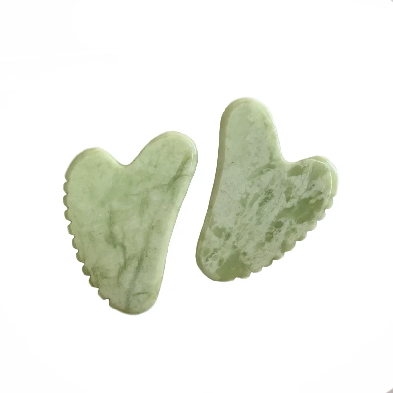 High Quality Xiuyan Jade Gua Sha Face Tool Custom Logo Jade Guasha Stone Natural Gua Sha Stone Massage Tools