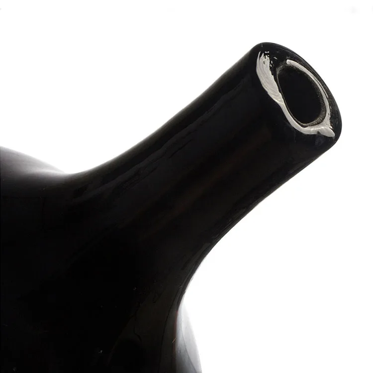 Creative Nordic Bud Luxury Unique Living Room Decor Black High End Glass Vases