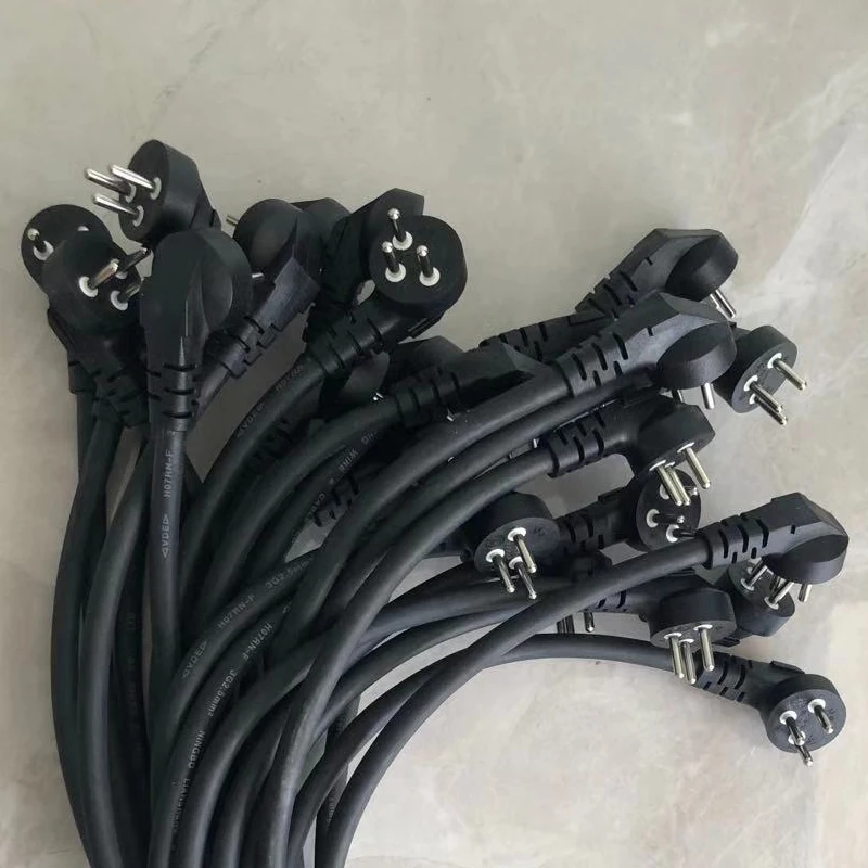 
Factory Directly 3x2.5mm2 Israeli 50cm/1m/1.5M/1.8M/3M Plug Power Cable Pure Copper 3 core Power Wire Cable for Home Appliance 