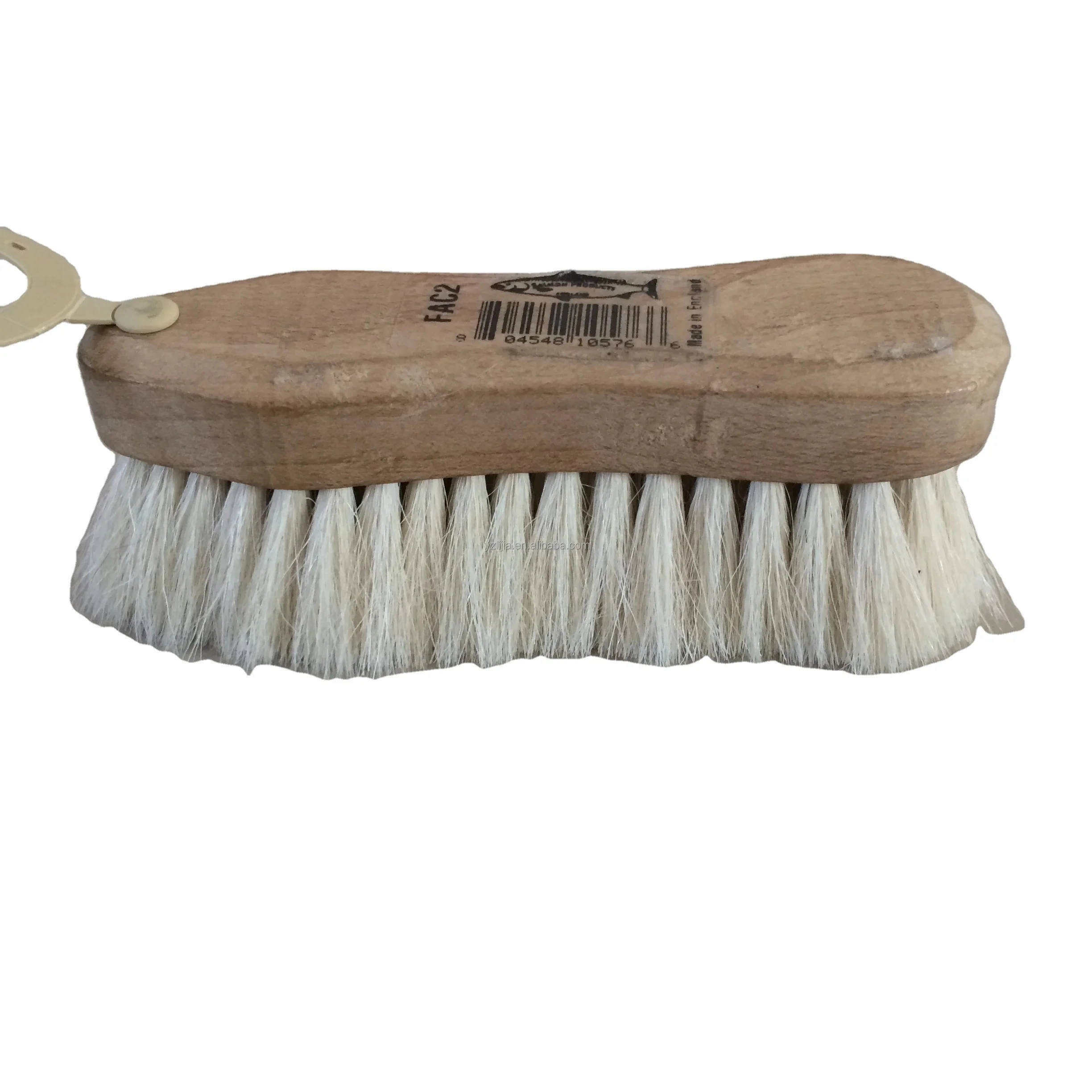Wooden Face Horse Brush with Goat Hair Essential Horse Care Product