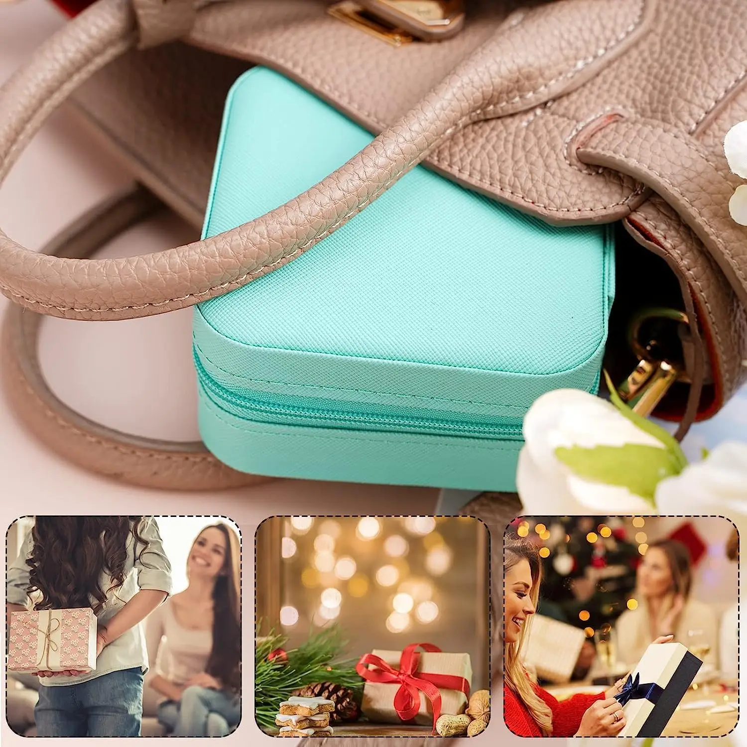 Jewelry Box/Organizer/Case for Necklaces Earrings Rings Bracelets