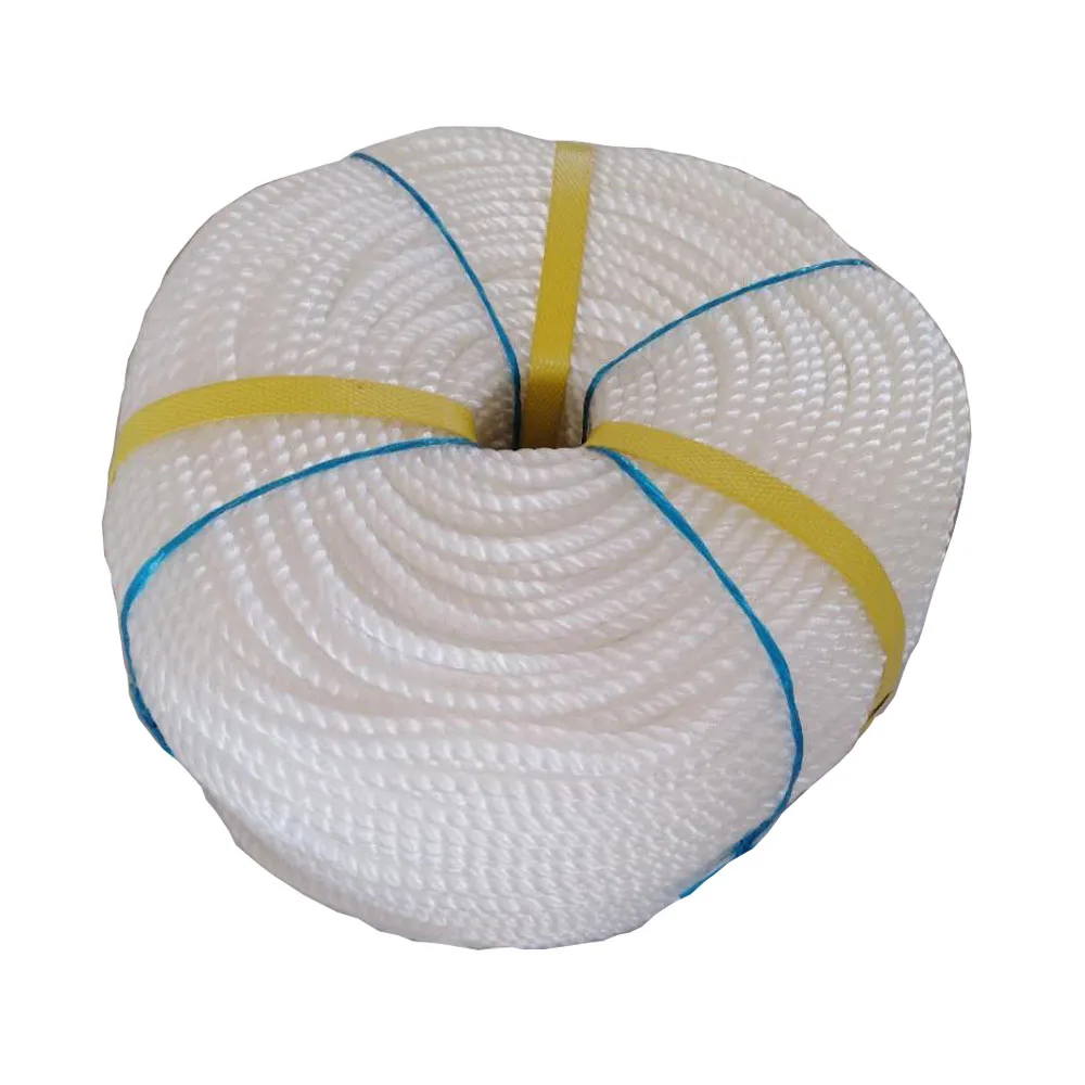 Wholesale Supplier high quality HDPE 3 strands rope Plastic twisted PE fishing ropes PP packaging twine rope