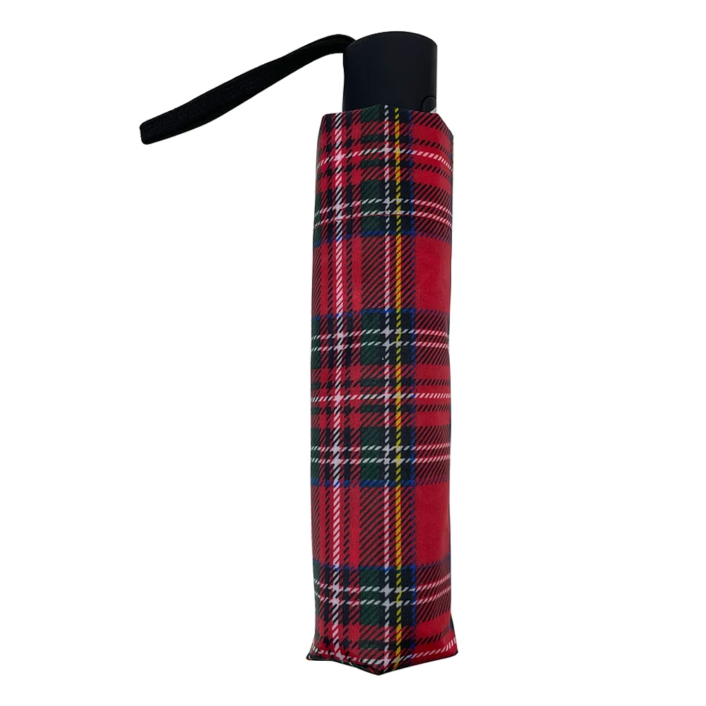 OVIDA Fashion Design Creative Portable Outdoor Windproof Custom Printing Automatic Promotional 3 Folding Umbrella