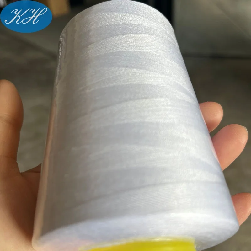 В наличии оптовая продажа высокое качество 40s/2 Hilo однотонная окрашенная пряжа из 100% полиэстера швейная нить различных
