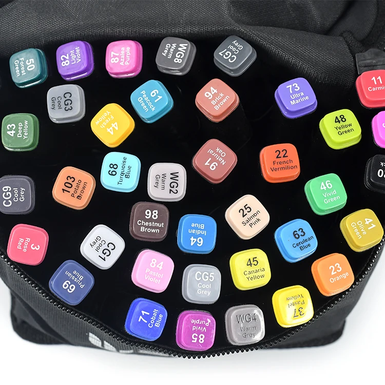 24 Colors Dual Tip Acrylic Paint Pens Markers Double Tipped marker pen stationery factory sale weibo stationery