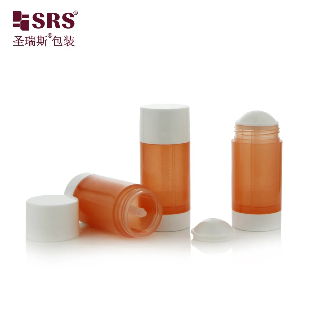 D048 New Design Empty  PP PC Plastic Skincare Twist Up Deodorant Container Bottom Fill Type Manufacture