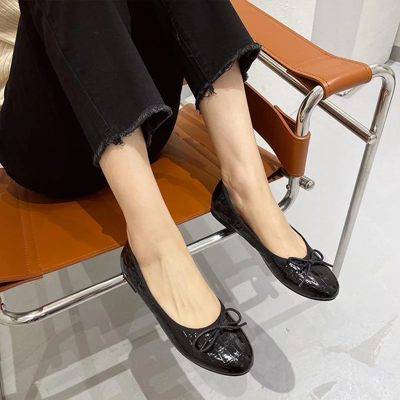 Wholesale good quality round toe ladies casual shoes footwear women ballerina flats new styles other trendy shoes for women