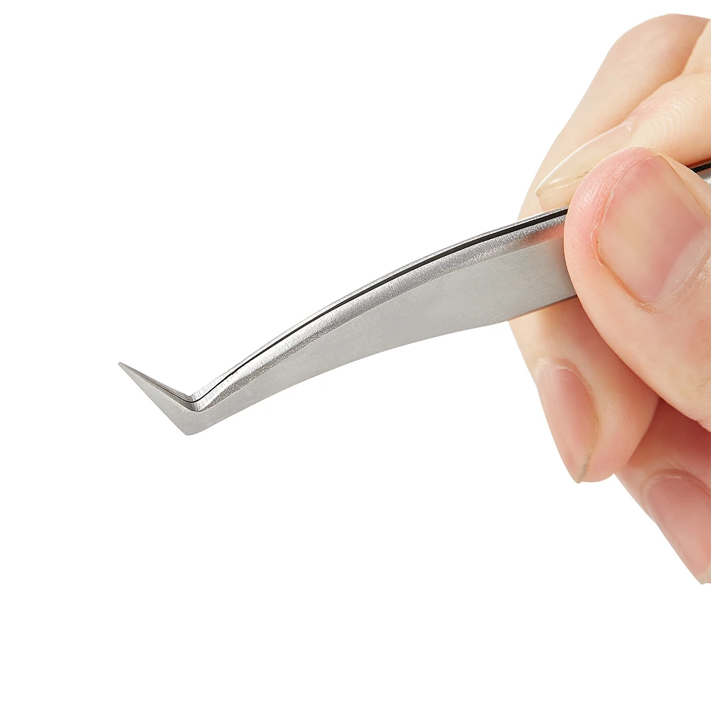 Yelix 6A-SA High Grade Eyelash Extension Lash Anti-static Tweezers Set Bulk Supplier for Eyelash Makeup Work