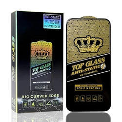 Hot sale 9H Premium ESD Tempered Glass Mobile Phone Anti Static Screen Protector Protective Film For iPhone 14 13 12 11