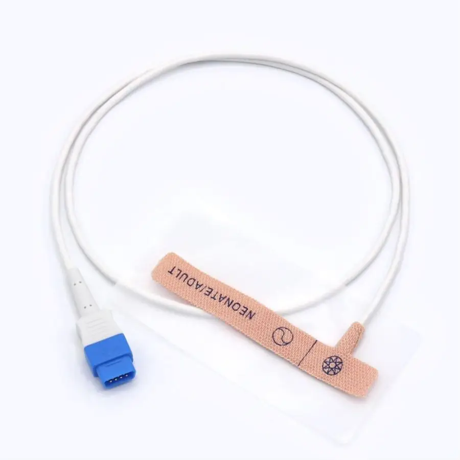 GE-TruSignal TS-AF-10 TS-AF-25 Adhesive Tape Disposable Spo2 Sensor with 9Pins SpO2 Probe