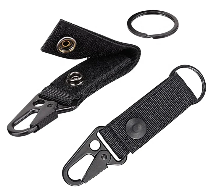 Black Snap Hook Swivel Hooks Carabiner Snap Buckle &Hooks For Handbag Strap Lanyard