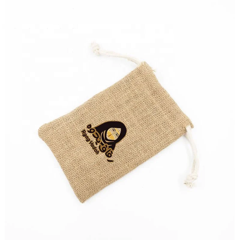 
Linen Hessian Bag Jute Sack Pouch for Coffee Cocoa / Coffee Tea Beans Hemp Pouch 
