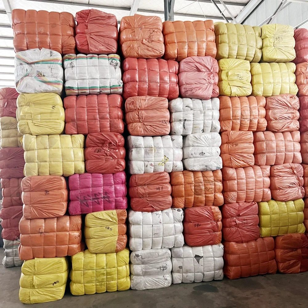 Cotton fabric cut pieces good absorbent mixed colour Towelling Rags used towel TERRY RAGS