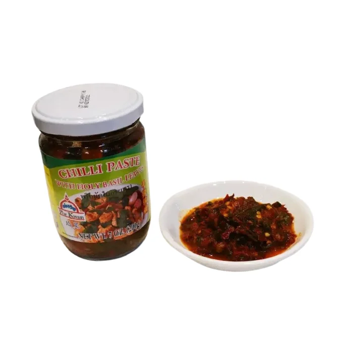 Best Seller Seasoning Sauce of Authentic Chili Paste with Holy Basil Leave Spicy and Sweet Taste for Cooking from Thailand