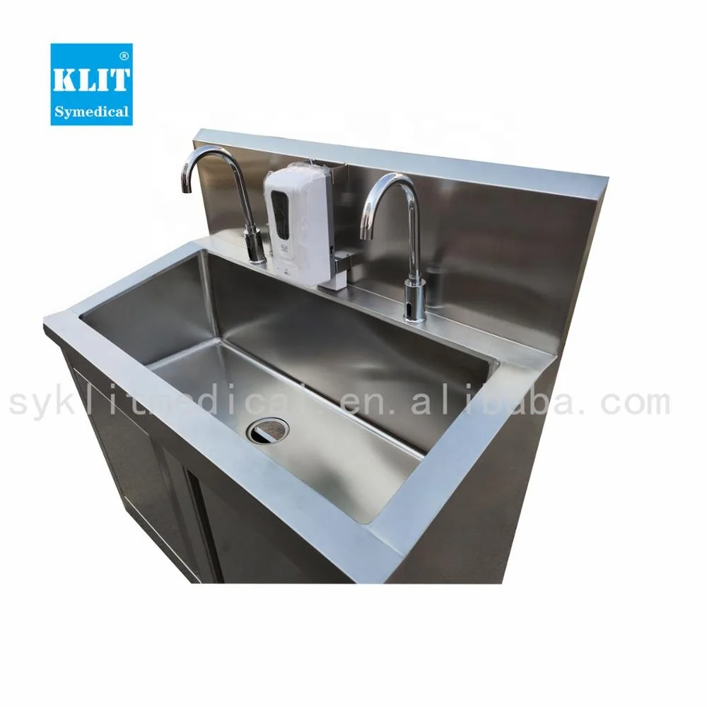 Laboratory operating room wash sink automatic induction disinfection stainless steel wash basin