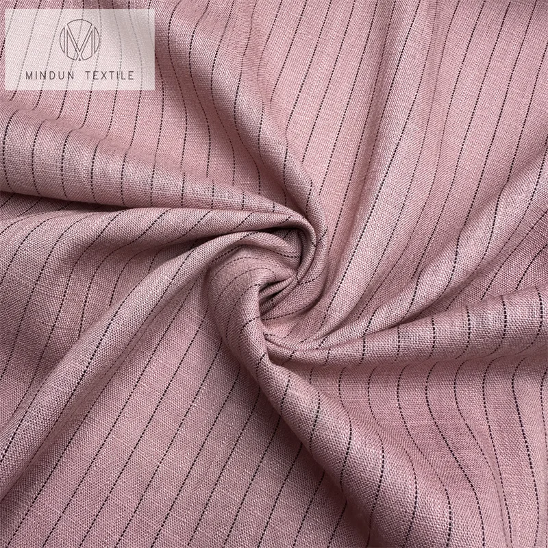 Mindun рубашка 30% льняная Tencel 40% хлопчатобумажная вискозная Ткань Текстиль рулон мягкий вискоза/льняная ткань