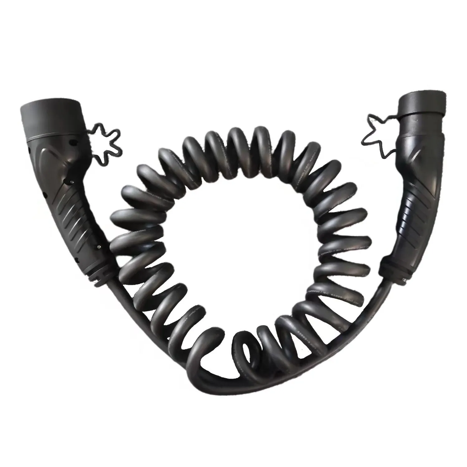 fisher CE TUV ev charger manufactures 16a spiral ev charging cable type 2  to type 2 ev cable
