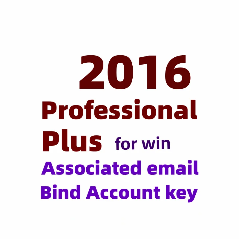 bind mail key professional plus 2016 pp  1 PC/user  License 2016 professional plus key