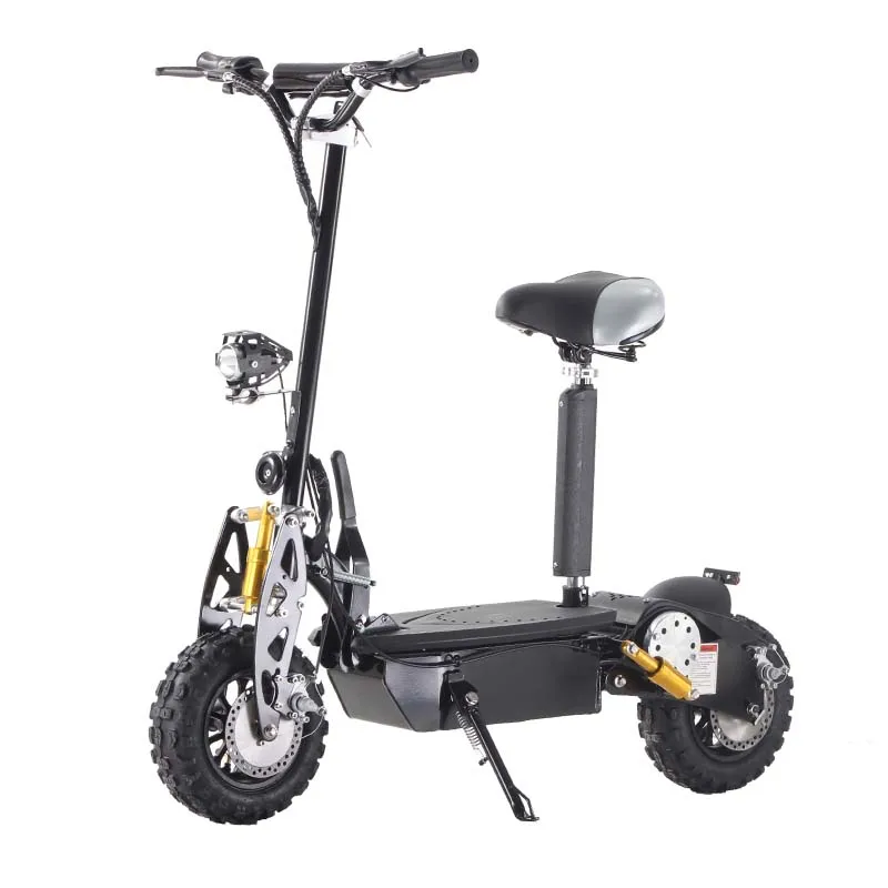 Powerful 1600W with seat Electric scooter 48v disc brake two wheel electric motorcycle scooter Bike Citycoco for adult(ES601)