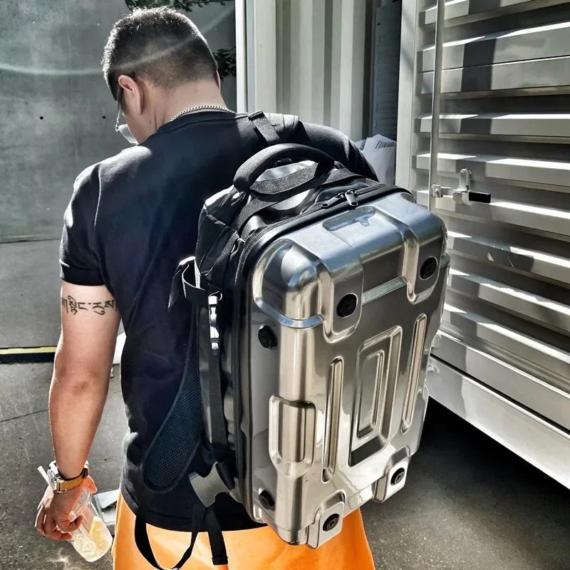 Backpack Male Hard Shell Drone Laptop Protective Case Lightweight Large Capacity Motorcycle Bag Anti-theft Waterproof Travel Bag