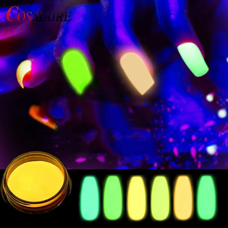 
 Светящийся в темноте пигмент, электролюминесцентный светящийся порошок для украшения  