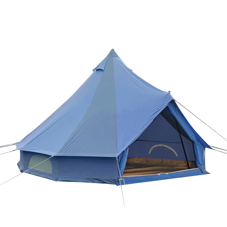 Wholesale Luxury Glamping Canvas Bell Tent  other camping Portable Waterproof Camping Tent
