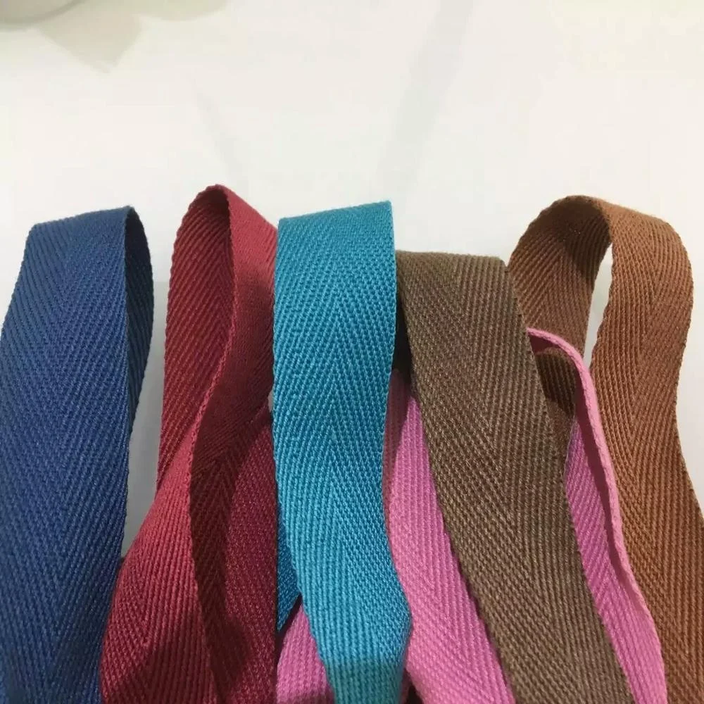 Popular Colors 20MM Width 100% Cotton Twill Tape in Rolls 90 Colors ready to ship