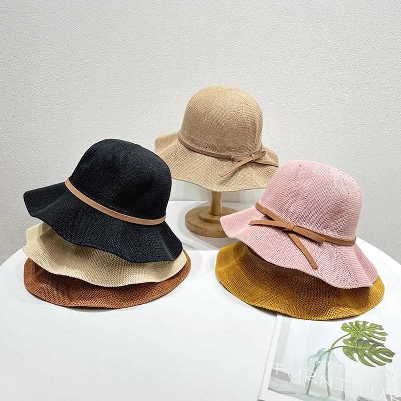 Straw Hat For Women Summer Season Customize Sunscreen Travel Outside Holiday Caps INS Fashion Beach Caps