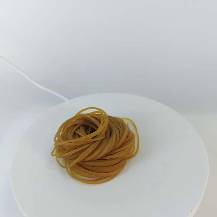 High Quality Best Selling custom Natural Yellow Elastic Rubber Bands