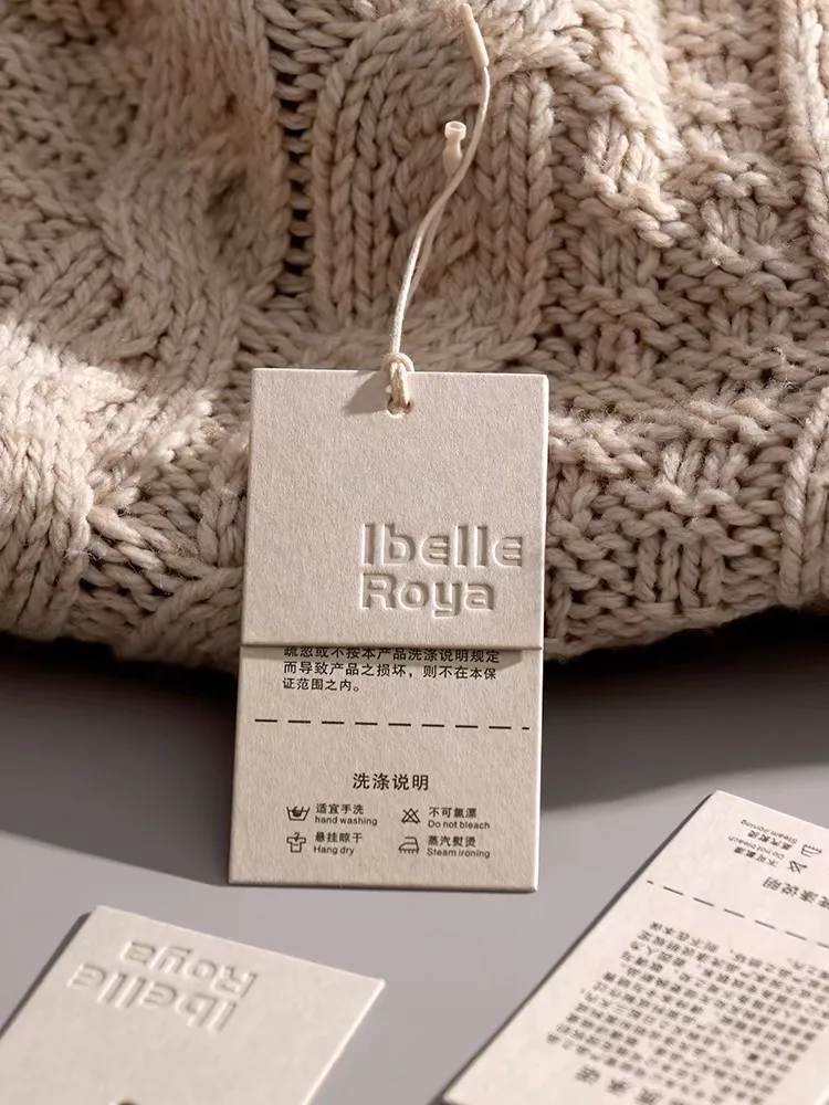 Custom Colorful Transparent Sleeve Garment Hangtag Hang Tag With Wholesale Price Clothes Tag Custom Hair Hangtag