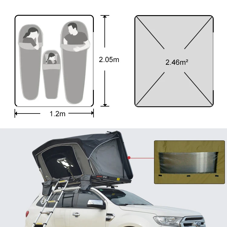 suv tailgate ford ranger pickup trailer  roof tents  outdoor for car camping