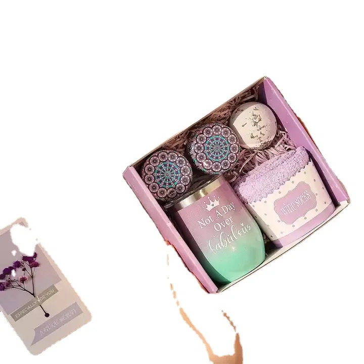 Hot sale Promotional 8Pcs Spa Bath Beauty Gift Set Wooden Bath Set Including Hair Brush Pumice Stone Bath