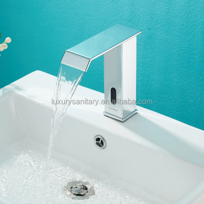 high quality chrome silver color non touch faucet inductive sensor tap automatic faucet