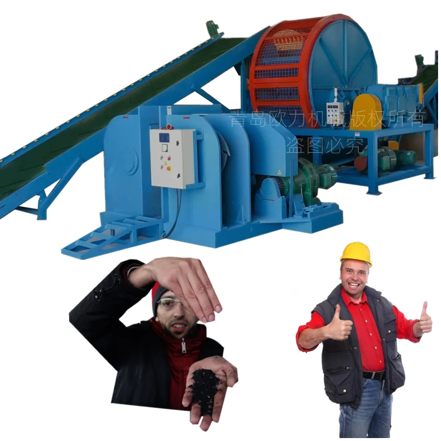 Лидер продаж измельчитель отходов для шин оборудование переработки растений 20 мм коммерческая цена измельчения крошек и