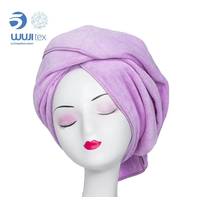 BSCI High quality Super absorption Microfiber hair towel wrap turbans
