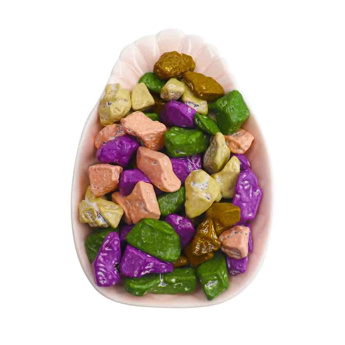 
Halal Chocolate Brands Candies Chocolate rock with multi-colours stone chocolate 